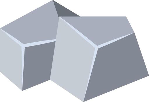 geométrico gris hielo cubo forma resumen vector