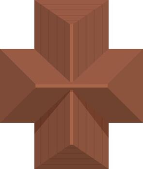 edificio techo demostración cruzar forma parte superior ver vector