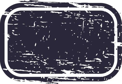 Grunge distressed rectangular label stamp border texture vector