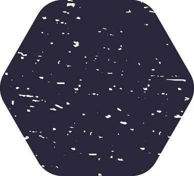 Hexagon shape creating abstract grunge distressed texture vector