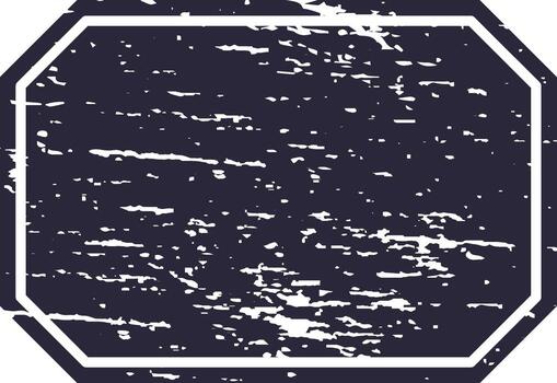 grunge octagonal etiqueta marco texturizado antecedentes vector