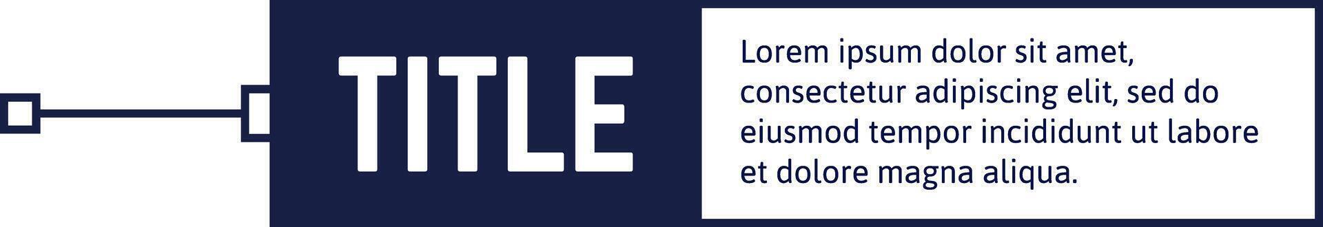 Text and title layout with lorem ipsum copy vector