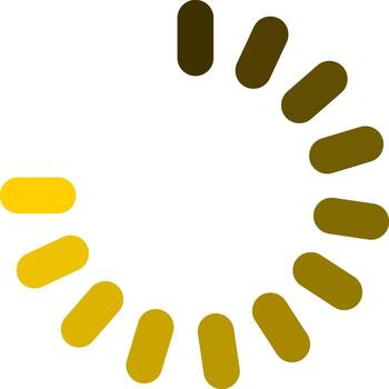 Loading spinner icon indicating data processing and waiting vector