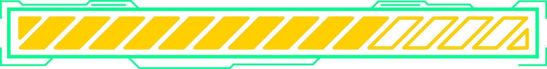 futurista cargando bar demostración lleno Progreso gráfico interfaz vector