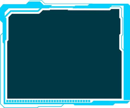 futurista tecnología monitor interfaz gráfico frontera vector