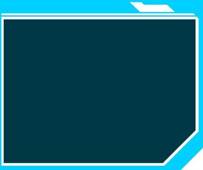 Abstract blue technological border frame display template vector