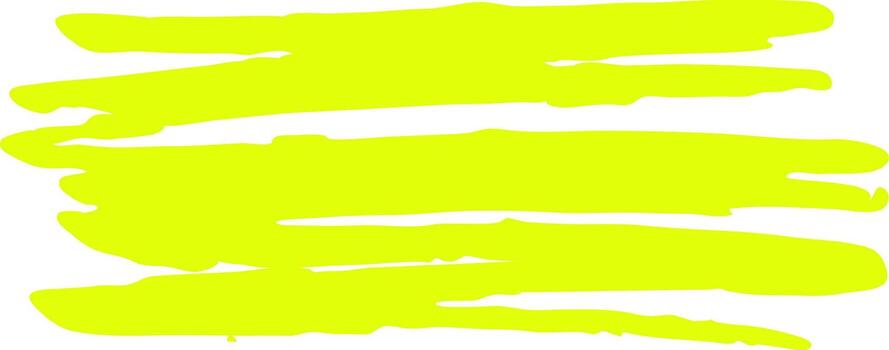 Yellow highlighter marking lines for text highlight vector
