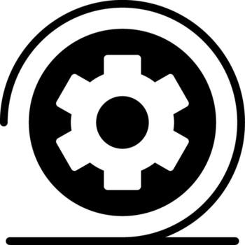 Agile Workflow Glyph Style Icon Design vector