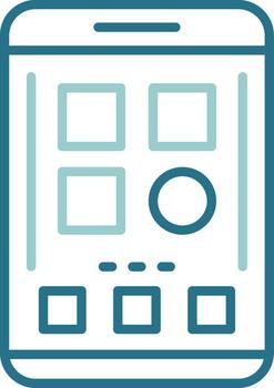 Categories Mobile Interface Outline Two Color Icon vector