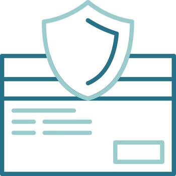 seguro revisa contorno dos color icono vector