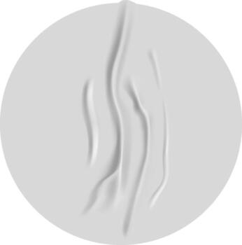 Abstract wavy white fabric texture soft background vector