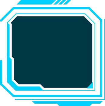 Futuristic heads up display digital frame interface vector