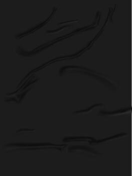 Wrinkling black fabric texture creating abstract background vector