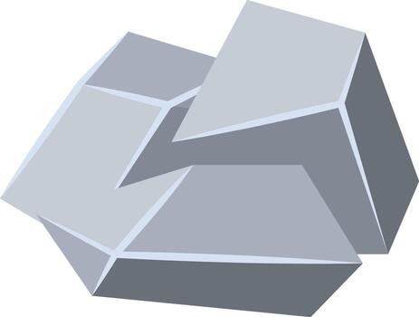 gris imposible objeto creando óptico espejismo concepto vector