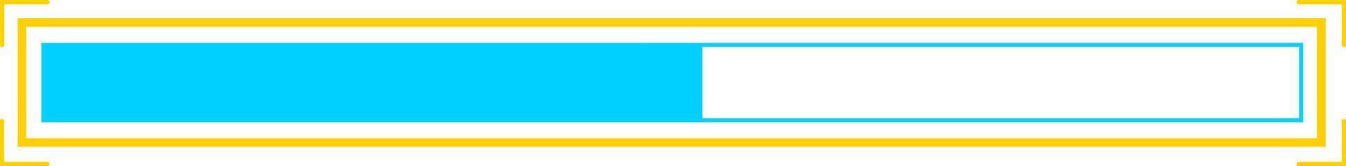 Progress bar graphic icon showing loading status vector