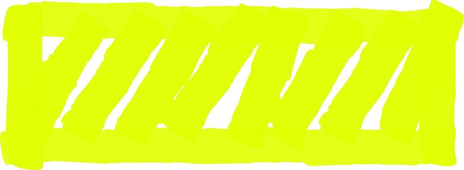 Yellow highlighter marks forming abstract pattern vector