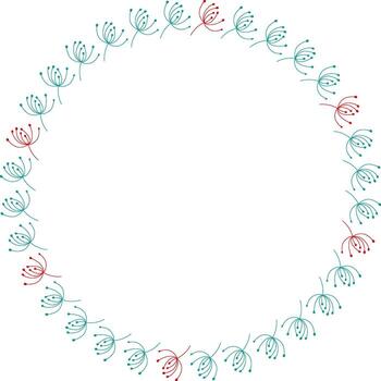 Herb frame. Branch of dill kitchen template. Cooking scent leaf empty frame box vector