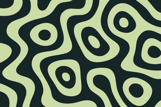 Abstract Green and Black Flow Pattern vector
