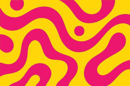 Abstract Yellow and Pink Flow Pattern vector