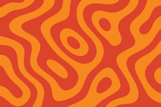 Abstract Orange and Yellow Flow Pattern vector