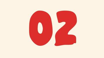 5 andra nedräkning timer med orange siffra på beige bakgrund lämplig för presentationer, webbplatser, och videoklipp behöver tidsrelaterad visuella video