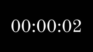 5 5 segundo cuenta regresiva Temporizador con blanco números en un negro antecedentes Perfecto para creando urgencia en promocional contenido, marketing, presentaciones, social medios de comunicación publicaciones, y sitios web video