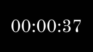 40 second countdown timer with white numbers on a black background perfect for creating urgency in promotional content, marketing, presentations, social media posts, and websites video