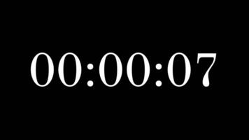 10 second countdown timer with white numbers on a black background perfect for creating urgency in promotional content, marketing, presentations, social media posts, and websites video