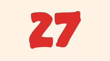 30 andra nedräkning timer med orange siffra på beige bakgrund lämplig för presentationer, webbplatser, och videoklipp behöver tidsrelaterad visuella video