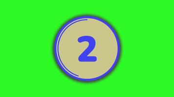 5 andra nedräkning timer med en blå gräns nedräkning på grön bakgrund lämplig för presentationer, webbplatser, social media inlägg behöver en nedräkning element video