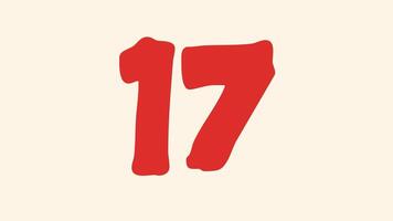 20 andra nedräkning timer med orange siffra på beige bakgrund lämplig för presentationer, webbplatser, och videoklipp behöver tidsrelaterad visuella video