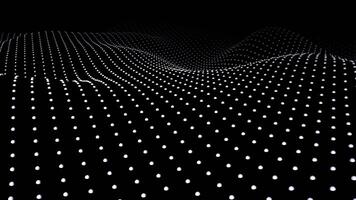 dynamisk abstrakt landskap av rullande sfärer skapande vätska Vinka mönster i en modern digital maska miljö video