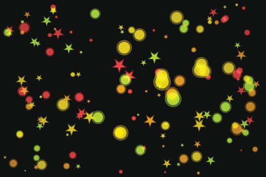 dispersado festivo formas en oscuro antecedentes resumen vector