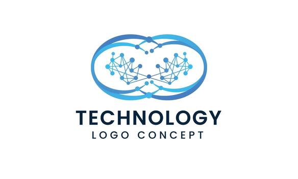 Abstract Technology Network Logo Concept. Icon for Modern Tech Branding and Digital Identity Futuristic Logo Design Featuring Connectivity vector