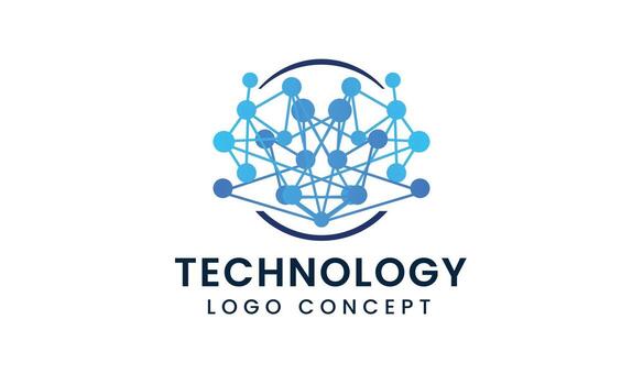 Abstract Technology Network Logo Concept. Icon for Modern Tech Branding and Digital Identity Futuristic Logo Design Featuring Connectivity, Circuits, and Network Elements vector