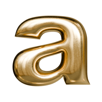 carta uma polido metálico ouro lustro sotaque png