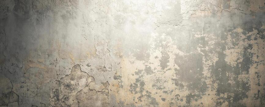 Dark Grunge concrete wall texture background with spotlight effect in the center. photo