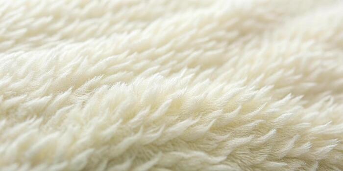 Closeup of white fur texture background photo