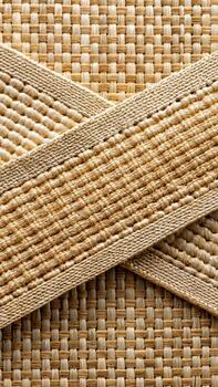 Woven mat texture background for graphic design photo