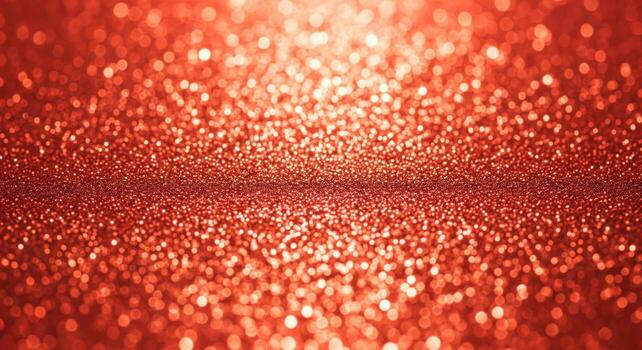Red Glittering Background with Sparkling Bokeh Effects and Abstract Pattern for Festive Backdrop photo