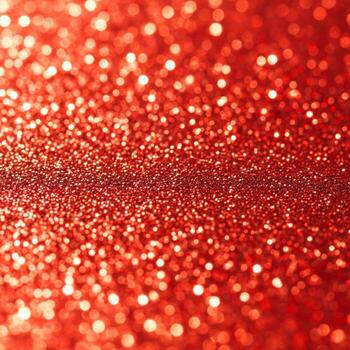Abstract Red Glitter Background with Bokeh Effect Shiny Texture Pattern photo