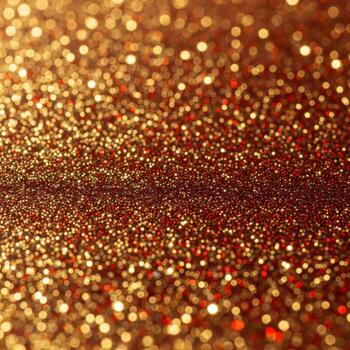 Abstract Glitter Background Texture in Gold and Red with Bokeh Effect photo