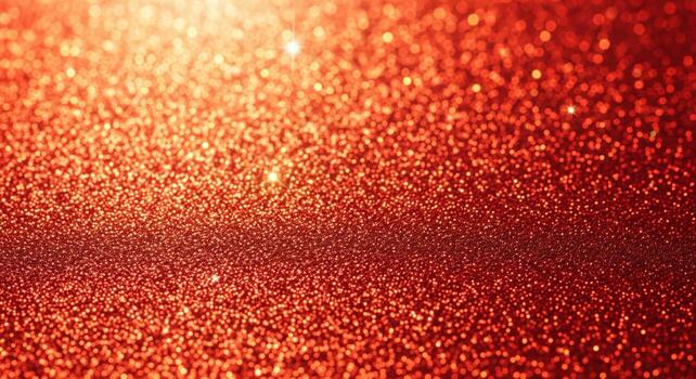 Abstract Glitter Texture Background in Deep Orange Red with Sparkling Effect photo