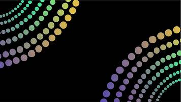 astratto tratteggiata arco modello con viola e rosso pendenza design video