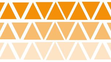 amarelo triângulos recorrente dentro brilhante simétrico geométrico padronizar video