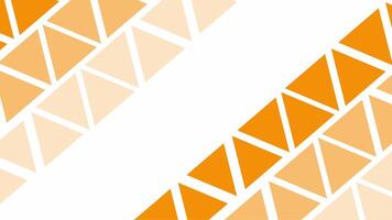 arancia triangolare Linee ripetendo diagonalmente nel minimo moderno disposizione video