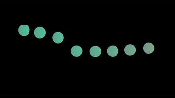 flytande färgad prickar formning böjd dynamisk mönster rörelse video