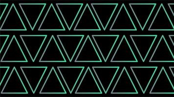 rosso geometrico triangolo modello ripetendo su nero sfondo senza soluzione di continuità ciclo continuo video