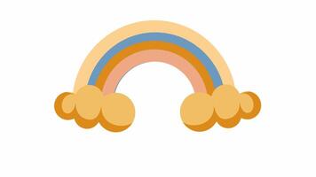 Bouncing Rainbow Loop Animation on Transparent Background video