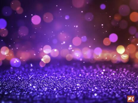 Glittering Bokeh Background in Vibrant Colors for Creative Design Projects photo